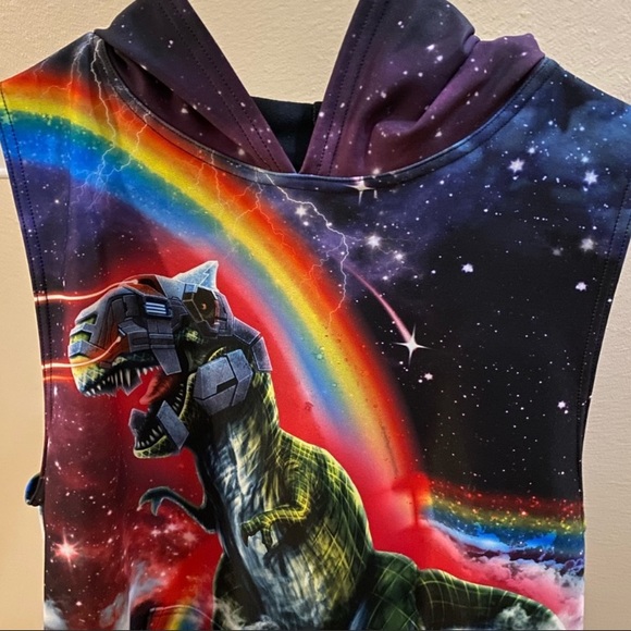 Blackmilk Hell Yeah muscle (sleeveless) hoodie. - Picture 8 of 10